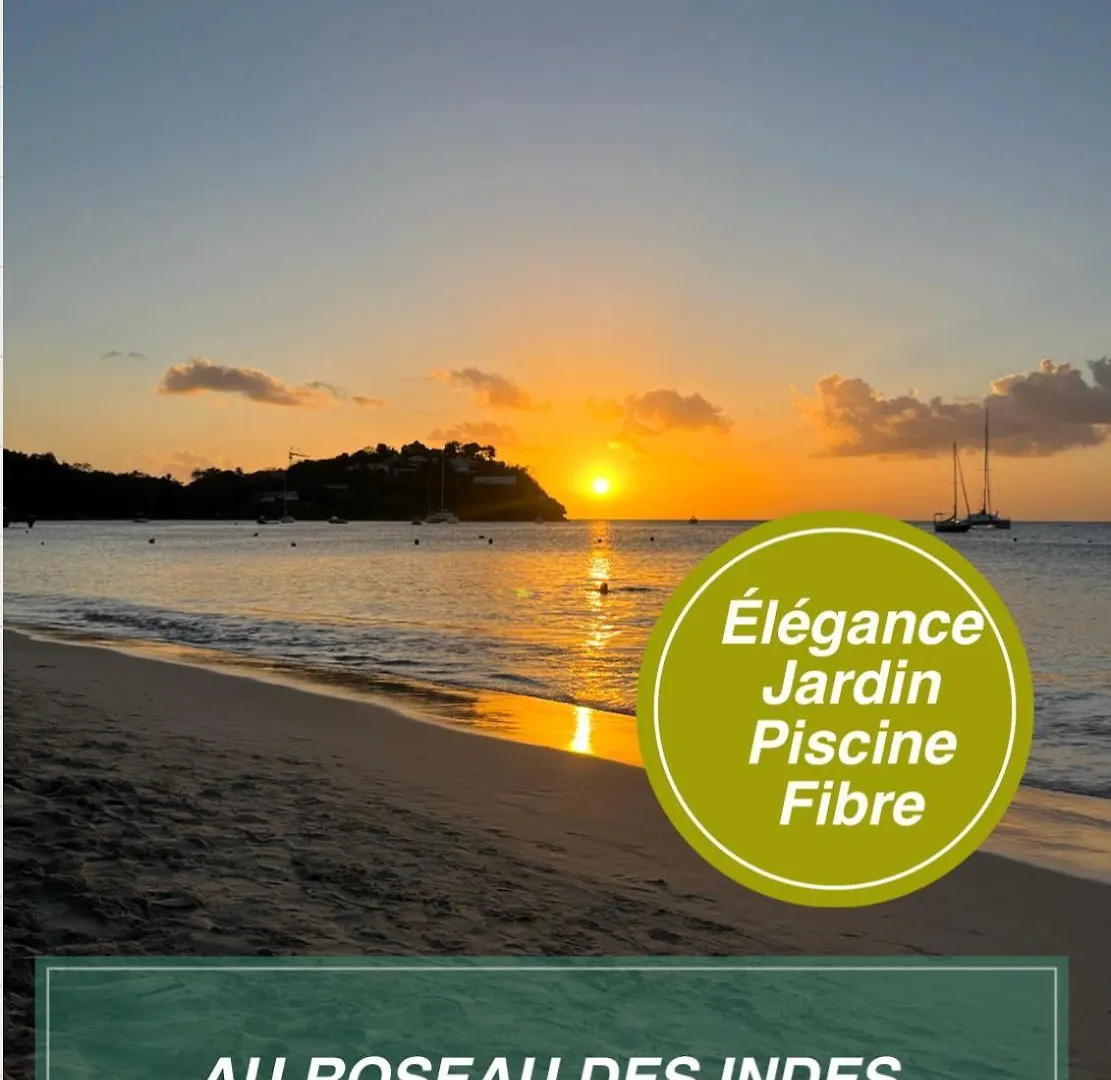 Au Roseau Des Indes Appt Avec Piscine Jardin Et Fibre Apartment Les Trois-Ilets